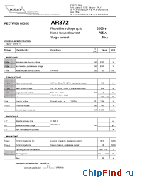 Datasheet AR372S32 manufacturer Power Semiconductors